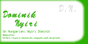 dominik nyiri business card